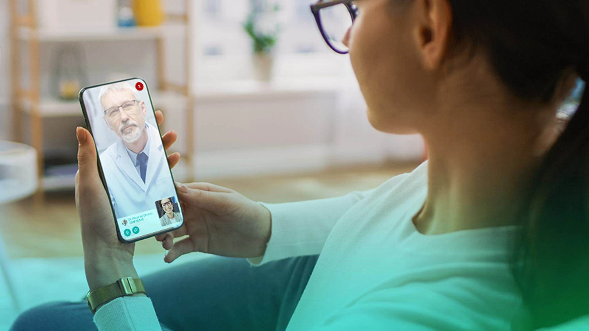 Consulto di telemedicina in videochiamata